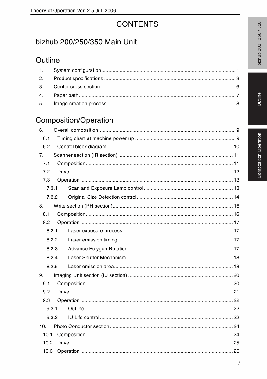 Konica-Minolta bizhub 200 250 350 THEORY-OPERATION Service Manual-2